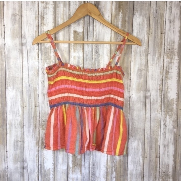 American Eagle Outfitters Tops - American Eagle Orange Striped Crop